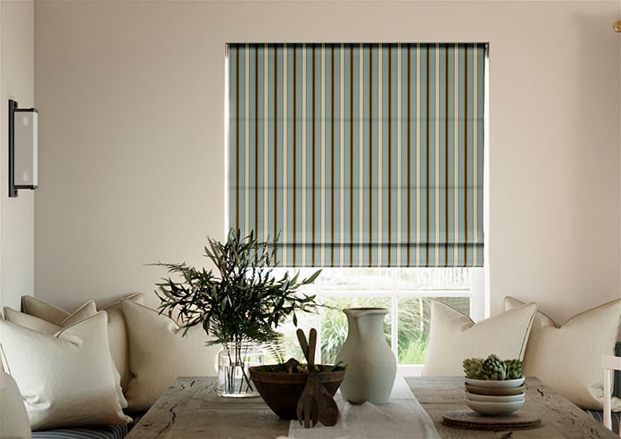 The British Stripe Co. Charles, Derwent No.1 - Twist&Fit Roman Blind - Image 3